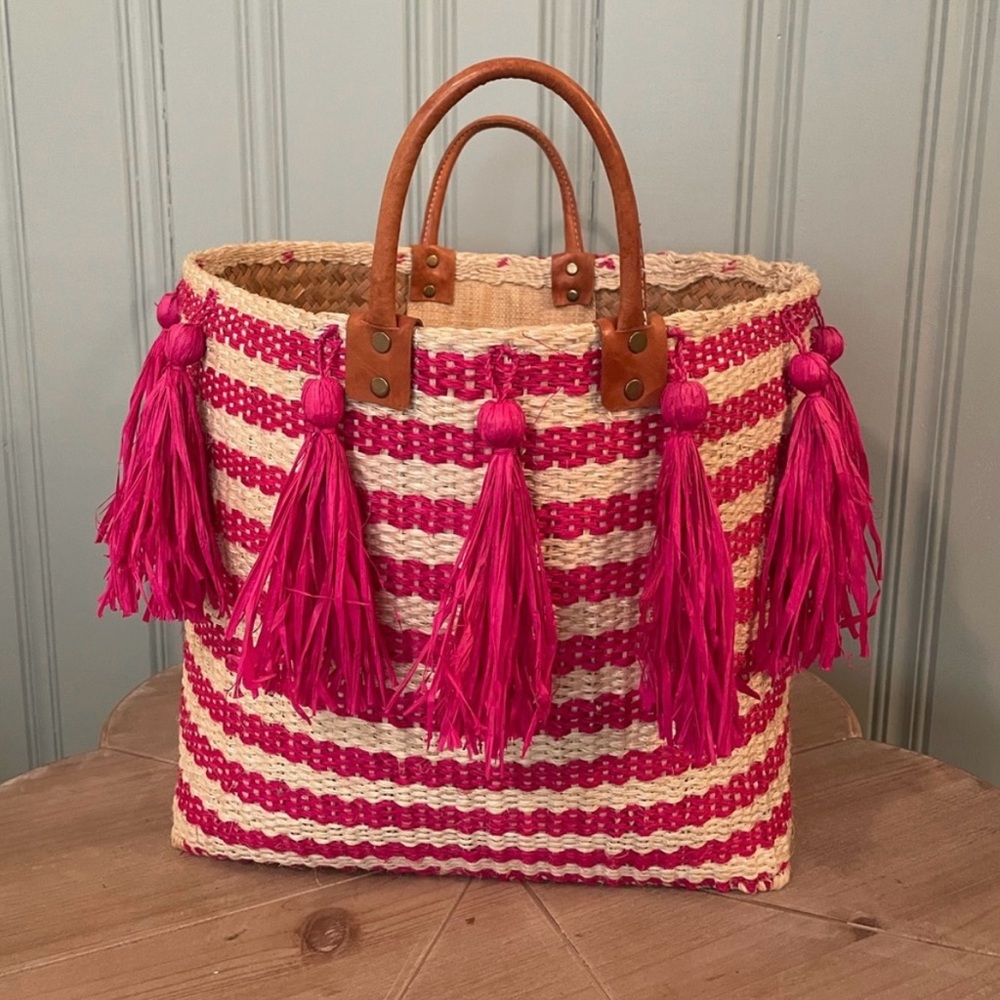 Mar Y Sol Raffia Tote (like new!)